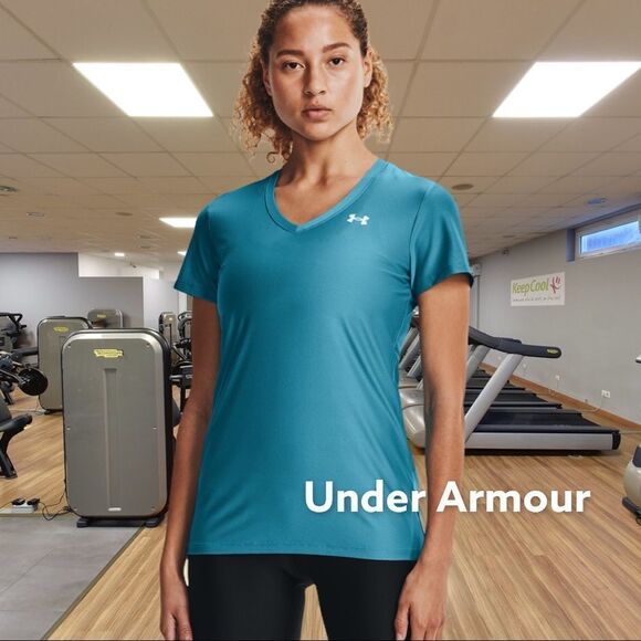 Under Armour blue workout top - Picture 2 of 5